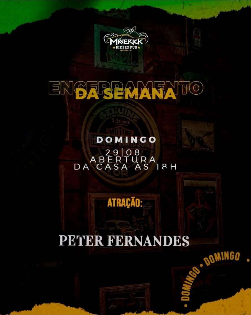Peter Fernandes | Maverick Bikers Pub | OndeTemBalada.com Peter Fernandes | Maverick Bikers Pub | OndeTemBalada.com