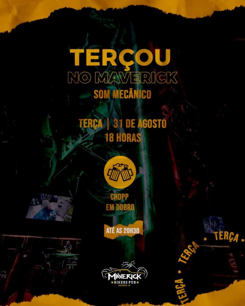 Som Mecânico | Maverick Bikers Pub | OndeTemBalada.com Som Mecânico | Maverick Bikers Pub | OndeTemBalada.com