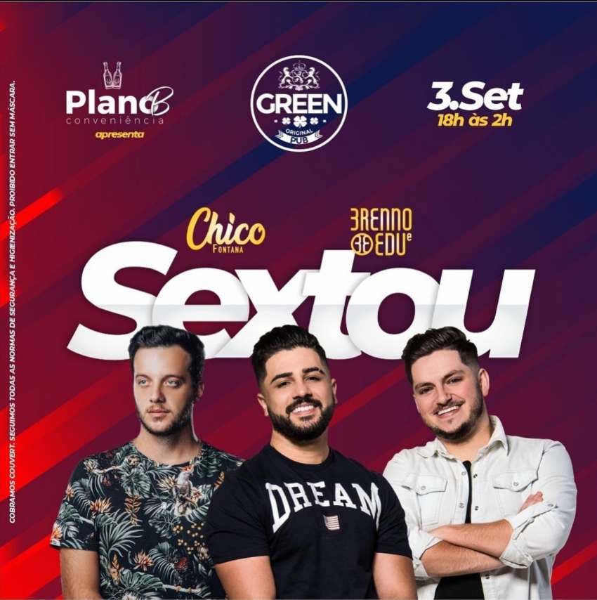 Sextou | Green Original Pub | OndeTemBalada.com Sextou | Green Original Pub | OndeTemBalada.com