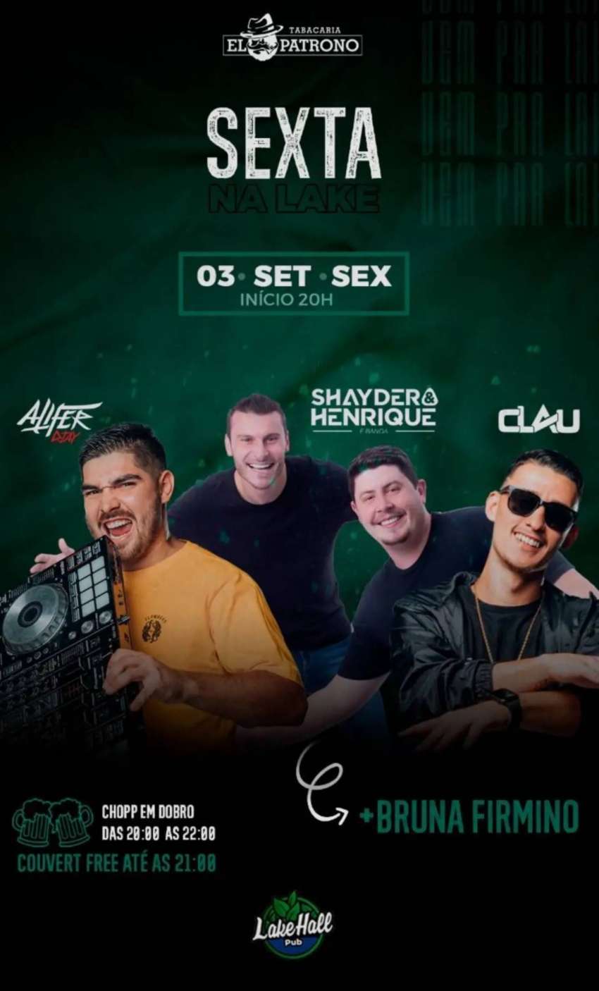 Sexta na Lake | Lake Hall | OndeTemBalada.com Sexta na Lake | Lake Hall | OndeTemBalada.com
