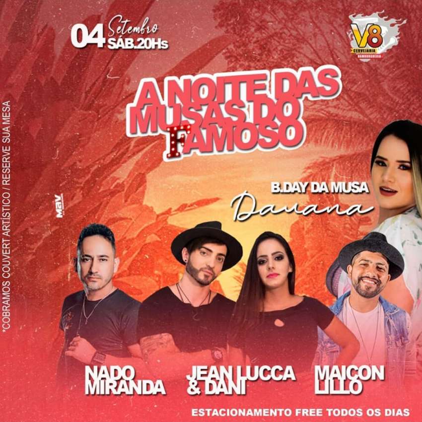A noite das Musas do Famoso | V8 Cervejaria e Hamburgueria | OndeTemBalada.com A noite das Musas do Famoso | V8 Cervejaria e Hamburgueria | OndeTemBalada.com