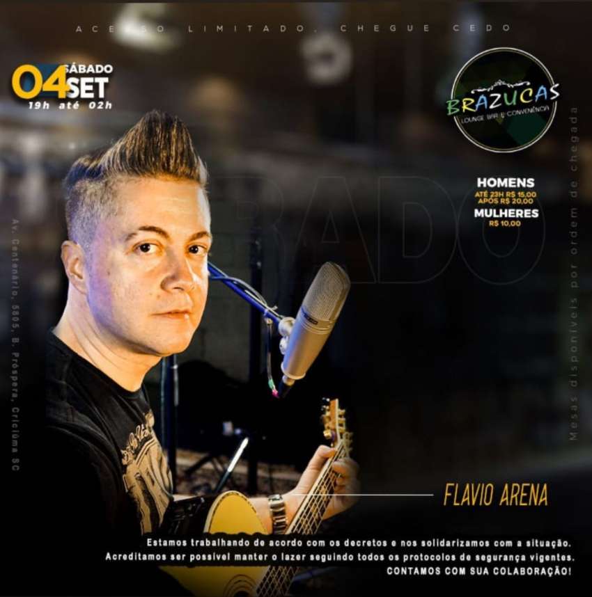 Flávio Arena | Brazucas Lounge Bar | OndeTemBalada.com