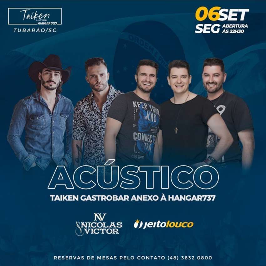 Acústico | Taiken Gastrobar | OndeTemBalada.com Acústico | Taiken Gastrobar | OndeTemBalada.com