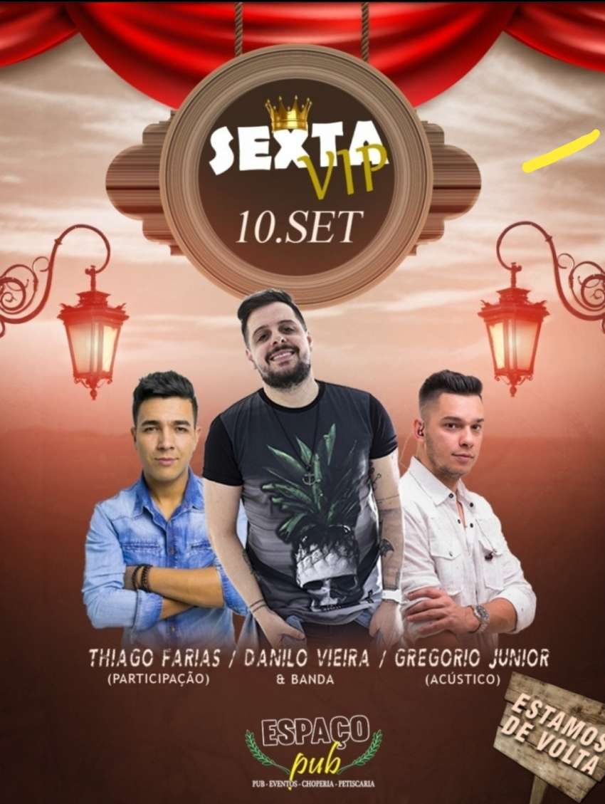 Sexta Vip | Espaço Pub Pizzaria Comilão | OndeTemBalada.com Sexta Vip | Espaço Pub Pizzaria Comilão | OndeTemBalada.com