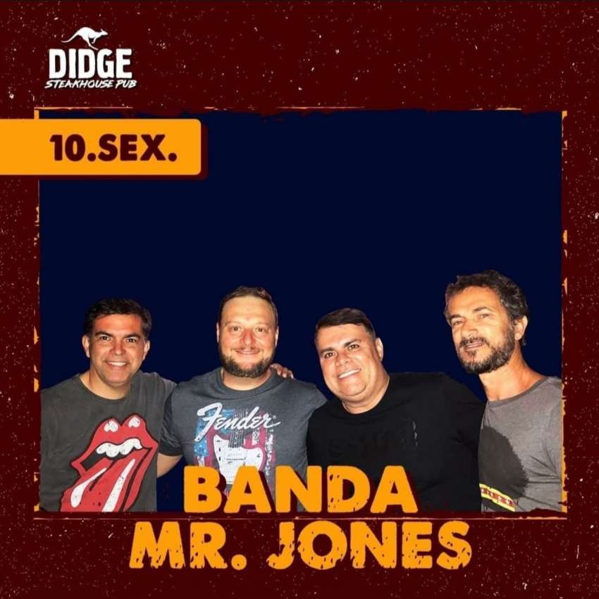 Banda Mr. Jones | Didge Steakhouse | OndeTemBalada.com