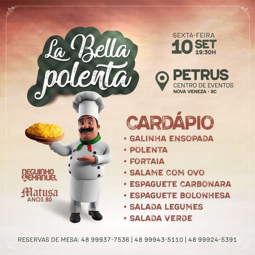 La Bella Polenta | Petrus | OndeTemBalada.com La Bella Polenta | Petrus | OndeTemBalada.com