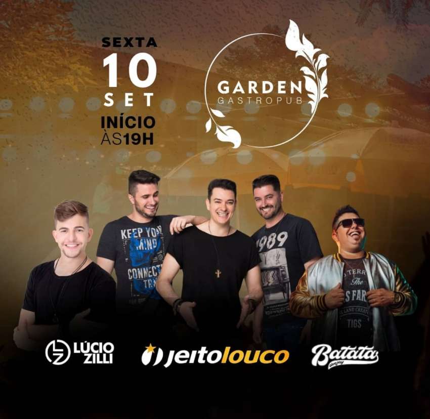 Sexta no Garden | Garden Gastro Pub | OndeTemBalada.com Sexta no Garden | Garden Gastro Pub | OndeTemBalada.com