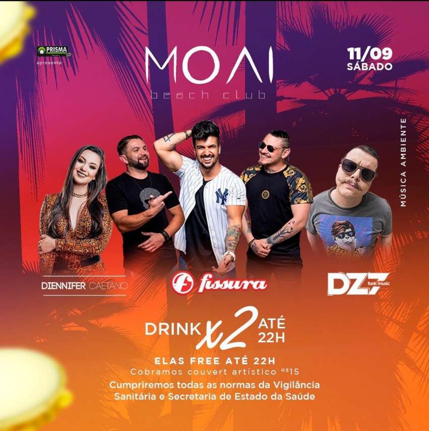 Sábado no Moai | Moai Beach Club | OndeTemBalada.com Sábado no Moai | Moai Beach Club | OndeTemBalada.com