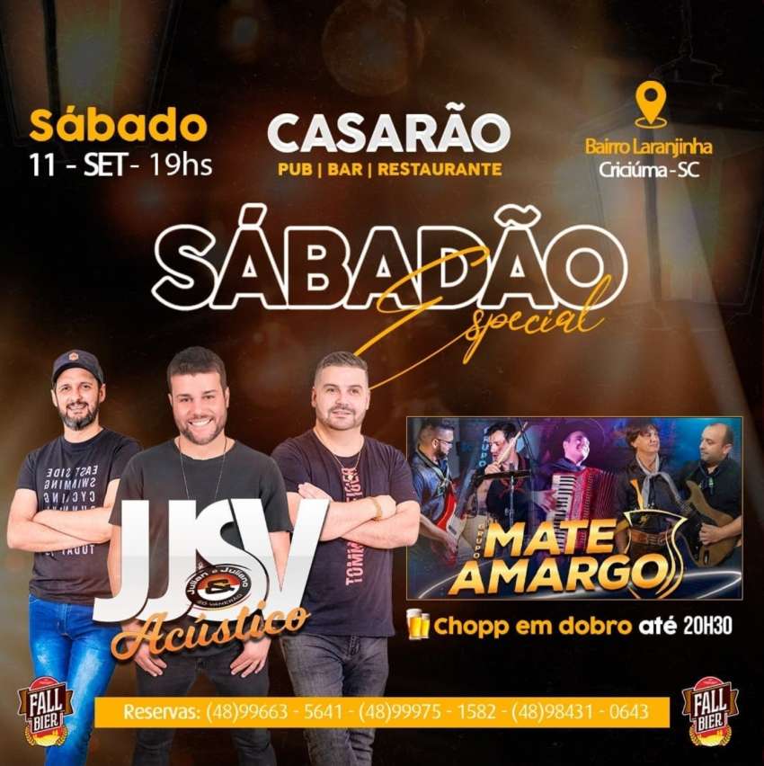 Sábado | Recanto do Casarão | OndeTemBalada.com Sábado | Recanto do Casarão | OndeTemBalada.com