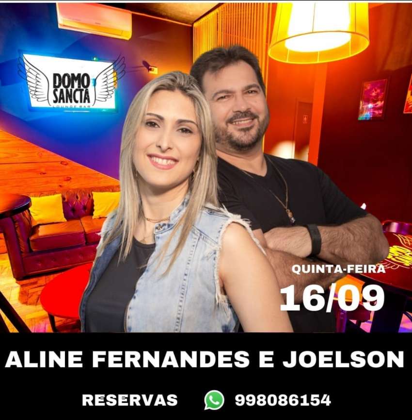 Aline Fernandes e Joelson | Domo Sancta Lounge Bar | OndeTemBalada.com Aline Fernandes e Joelson | Domo Sancta Lounge Bar | OndeTemBalada.com