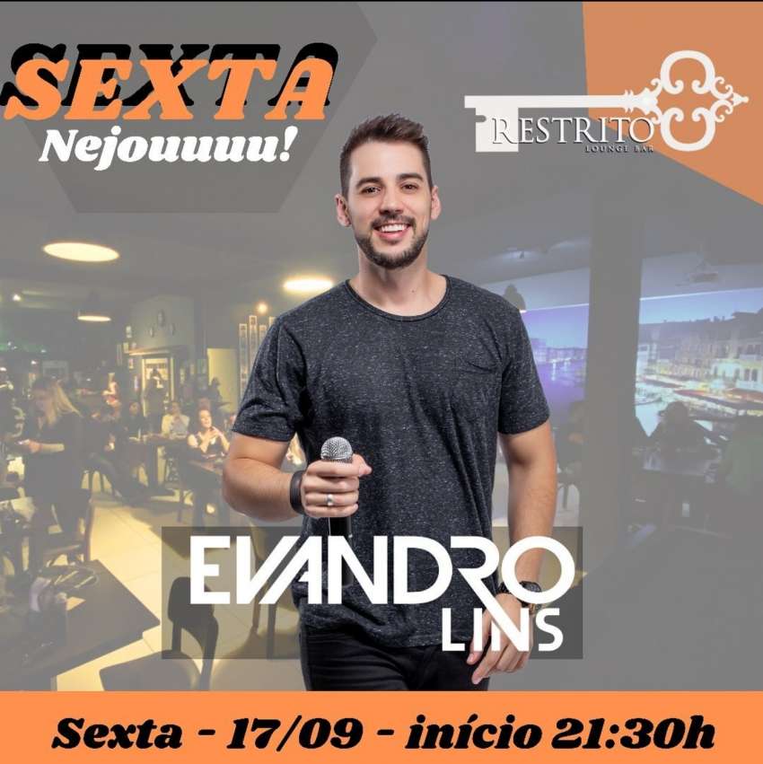 Evandro Lins | Restrito Lounge Bar | OndeTemBalada.com Evandro Lins | Restrito Lounge Bar | OndeTemBalada.com