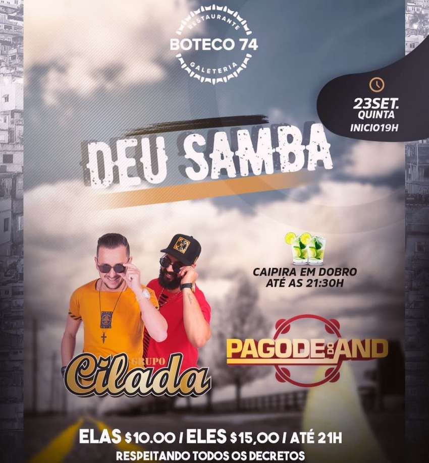 Deu Samba | Boteco 74 | OndeTemBalada.com Deu Samba | Boteco 74 | OndeTemBalada.com