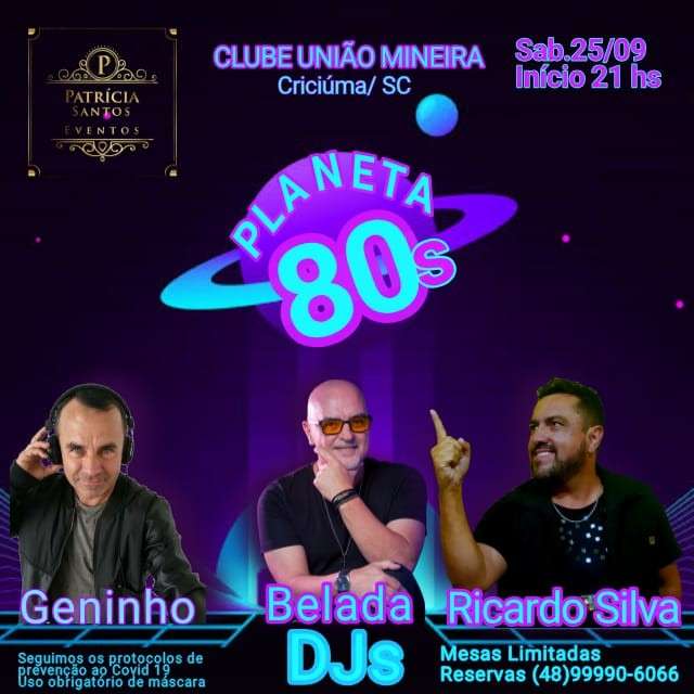Planeta 80s | S.R. União Mineira | OndeTemBalada.com Planeta 80s | S.R. União Mineira | OndeTemBalada.com