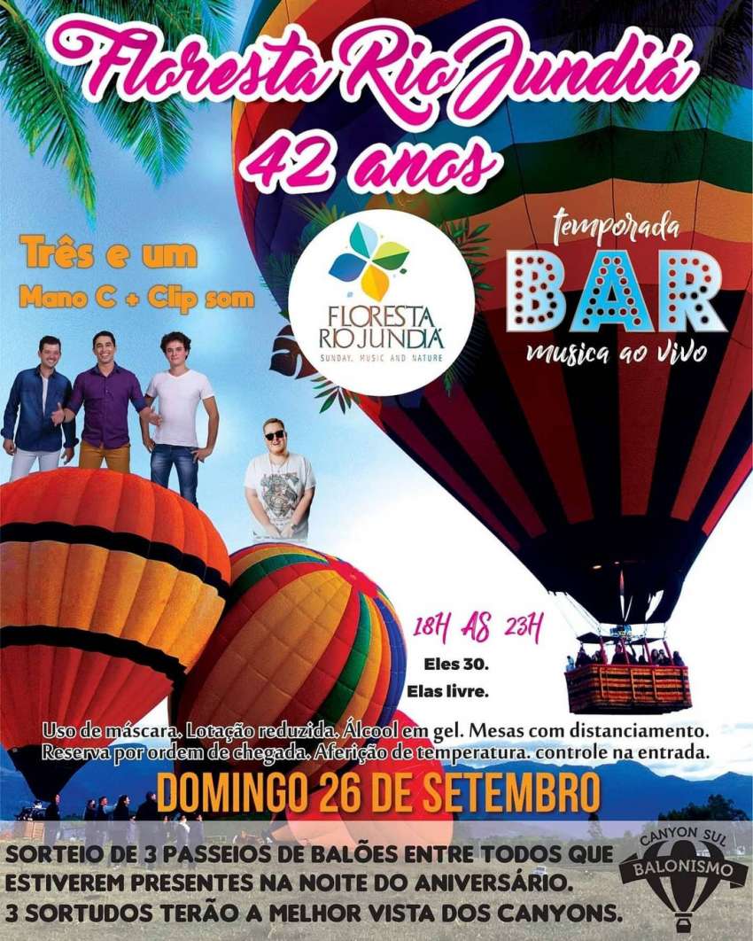Aniversário 42 Anos | Floresta Rio Jundia  | OndeTemBalada.com