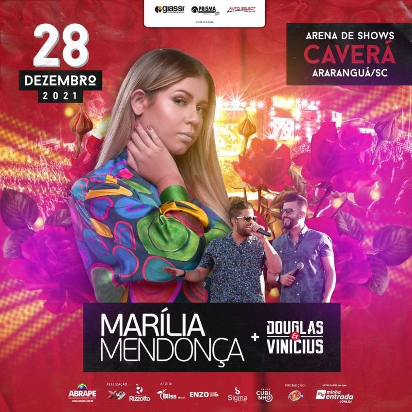Marilia Mendonça + Douglas & Vinicius | Caverá | OndeTemBalada.com Marilia Mendonça + Douglas & Vinicius | Caverá | OndeTemBalada.com