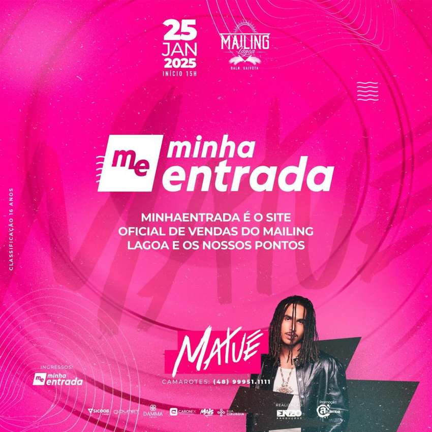 Show Matue | Mailing Lagoa | OndeTemBalada.com Show Matue | Mailing Lagoa | OndeTemBalada.com