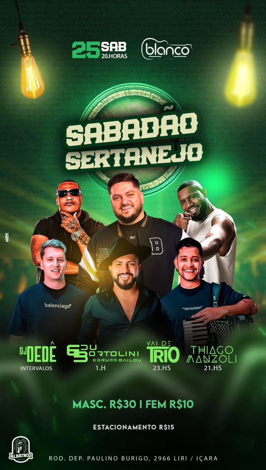 Sábadão Sertanejo | Blanco Pub | OndeTemBalada.com Sábadão Sertanejo | Blanco Pub | OndeTemBalada.com