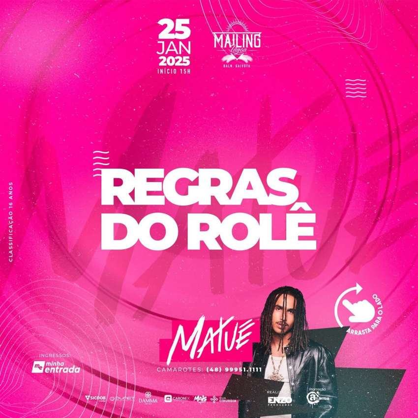 Show Matue | Mailing Lagoa | OndeTemBalada.com Show Matue | Mailing Lagoa | OndeTemBalada.com