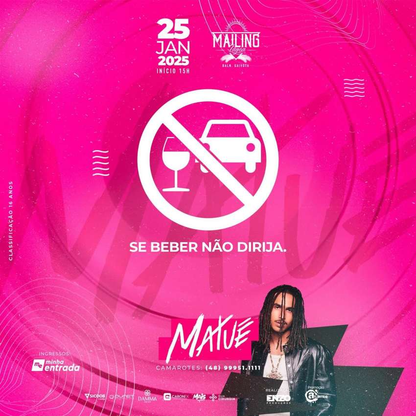 Show Matue | Mailing Lagoa | OndeTemBalada.com Show Matue | Mailing Lagoa | OndeTemBalada.com