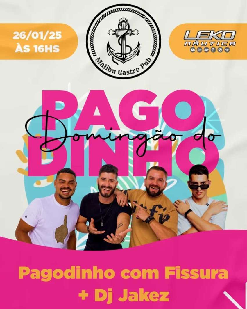 Domingão do Pagodinho | Malibu Gastro Pub | OndeTemBalada.com Domingão do Pagodinho | Malibu Gastro Pub | OndeTemBalada.com