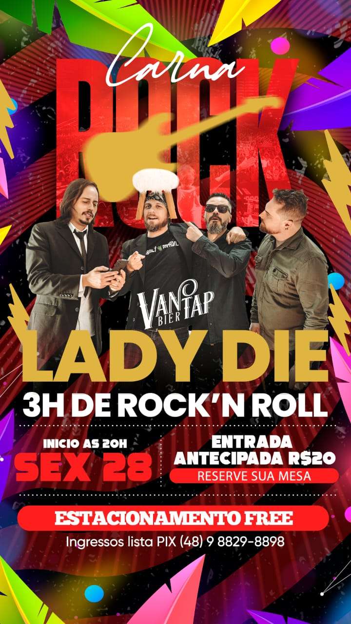 Carna Rock Lady Die | Van Tap Bier  | OndeTemBalada.com