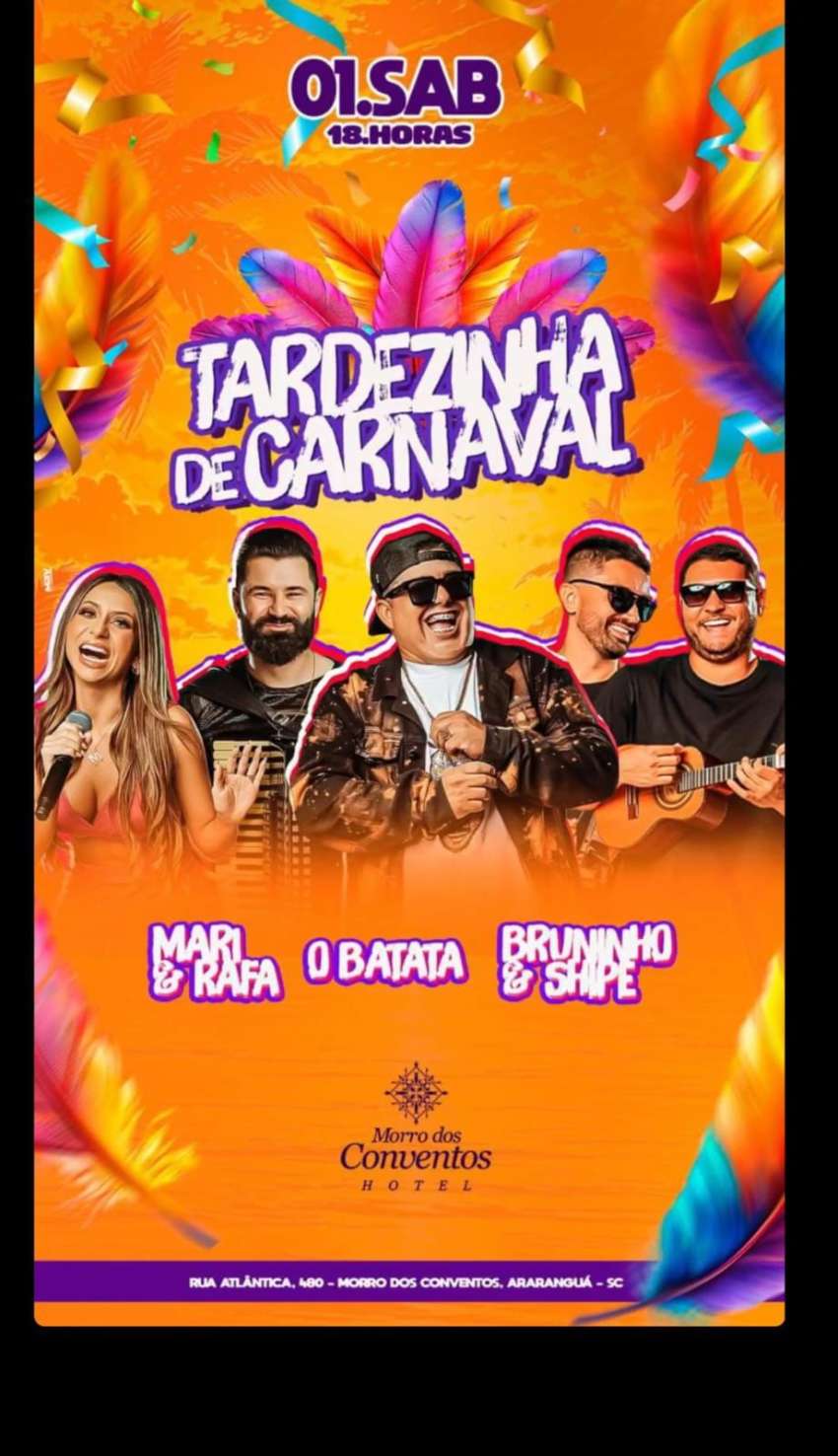 Tardezinha Carnaval  | Morro dos Conventos Hotel | OndeTemBalada.com