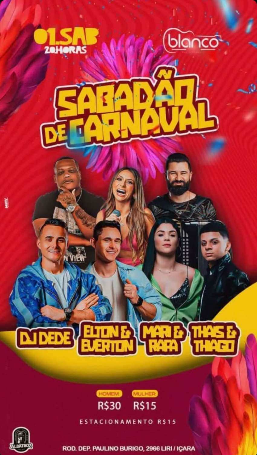 Sábadão de Carnaval  | Blanco Pub | OndeTemBalada.com