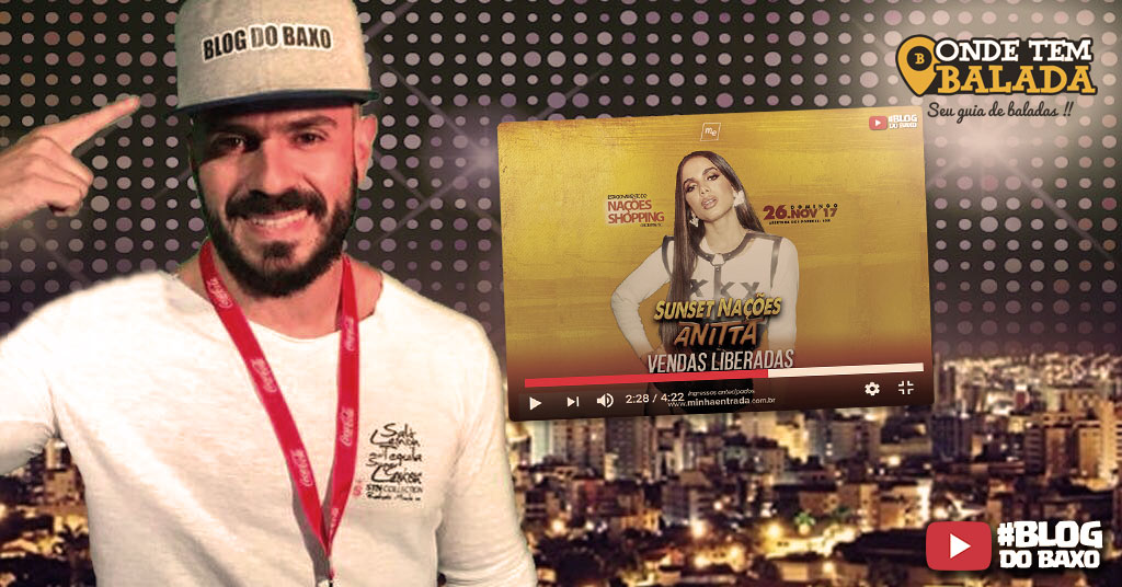 [Video] Blog do Baxo no show da Anitta em Criciuma