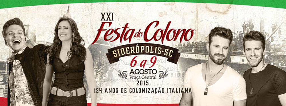 ProgramaÃ§Ã£o Festa do Colono de SiderÃ³polis