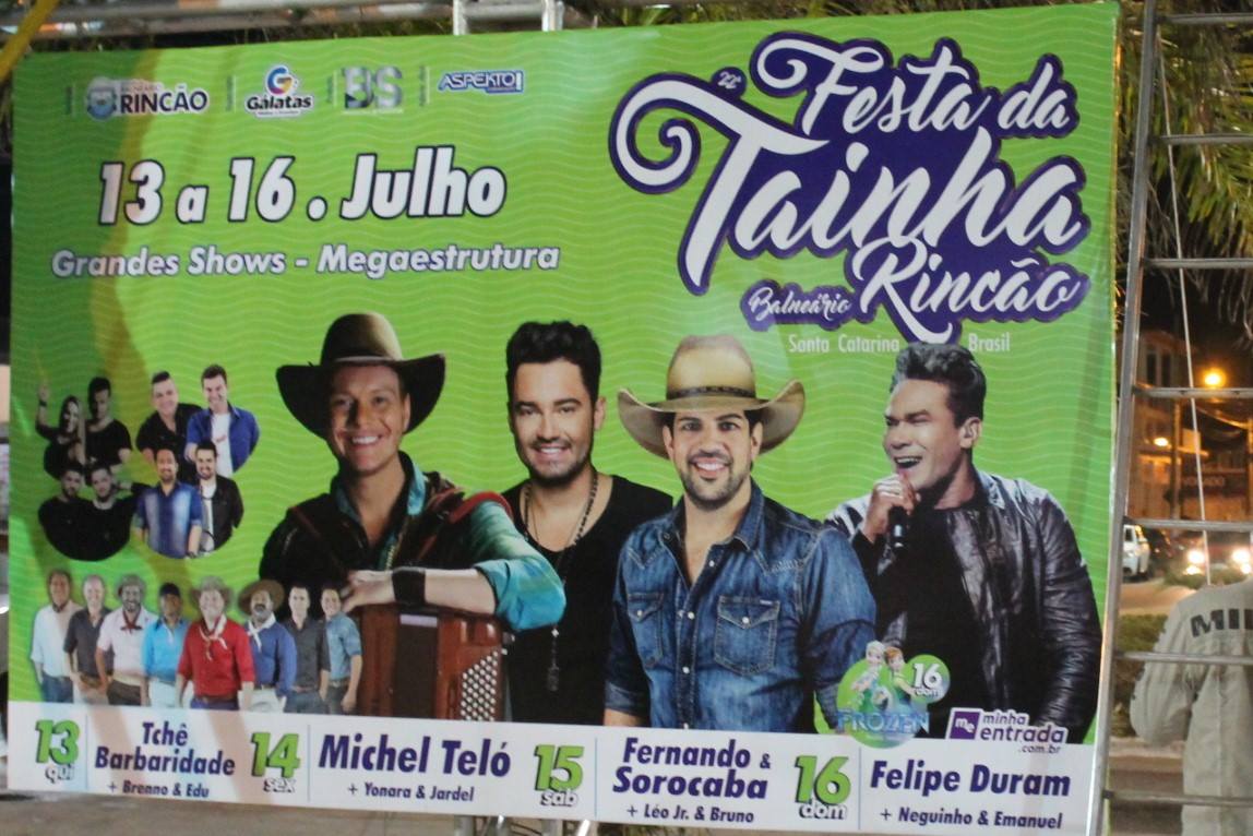 Programação da festa da tainha