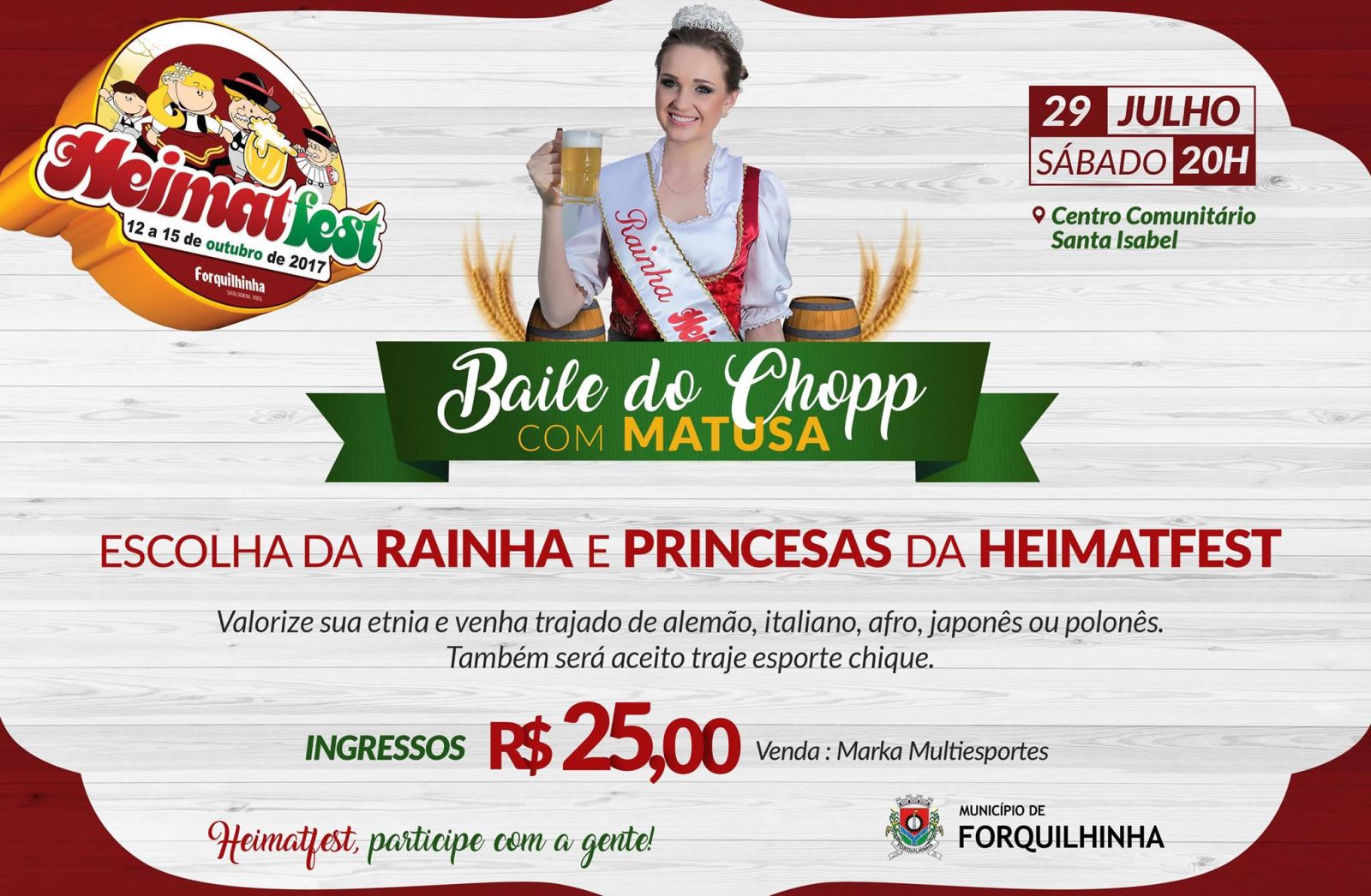 Baile do Chopp com Matusa 2017