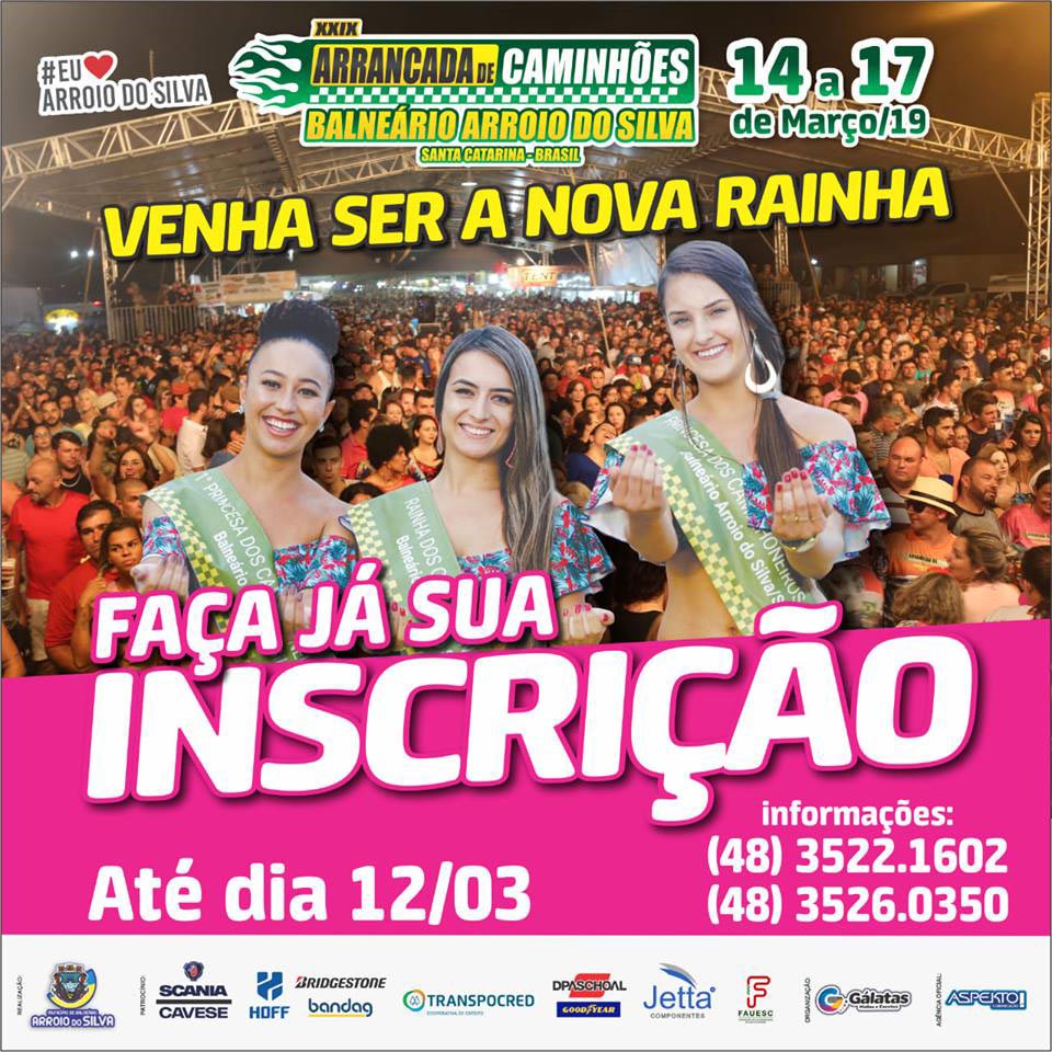 Abertas as inscrições para a escolha da Rainha da Arrancada de Caminhões 2019