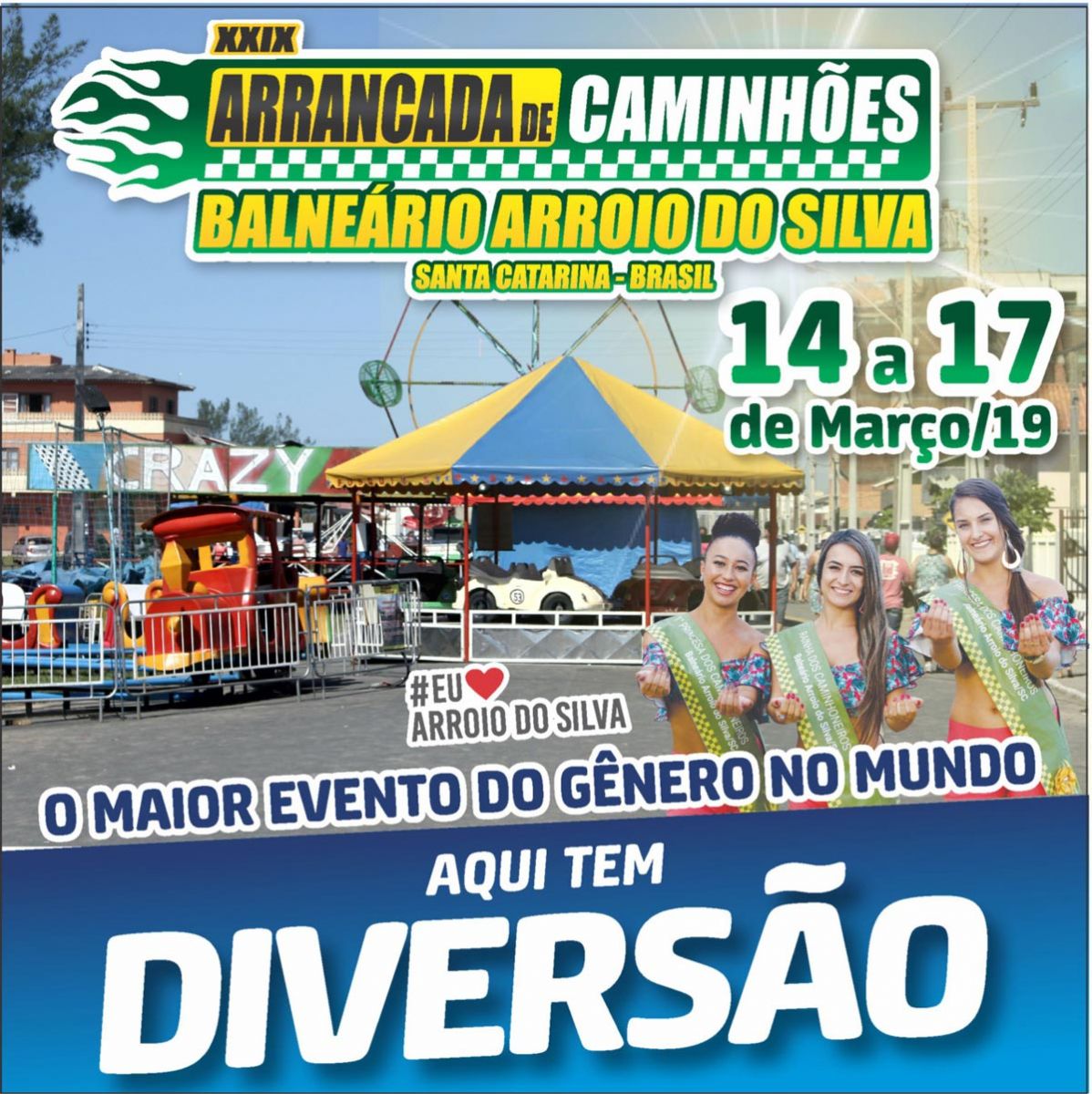 Arrancada de Caminhões acontece nos dias 14 a 17 de março em Arroio do Silva