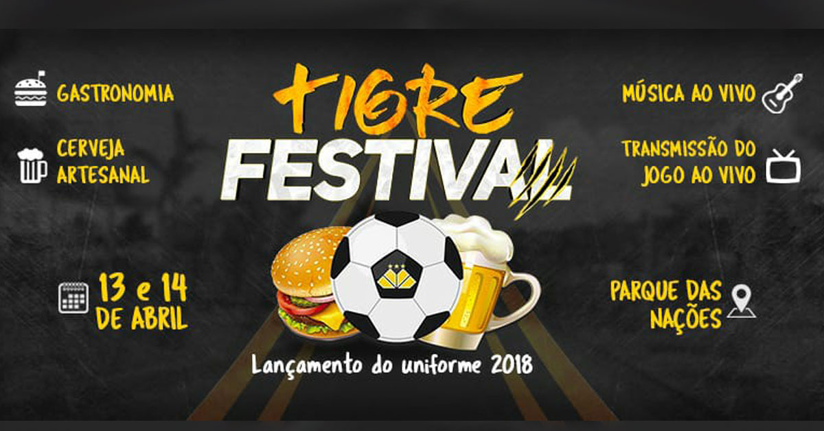 Confira a programação 1º Tigre Festival!