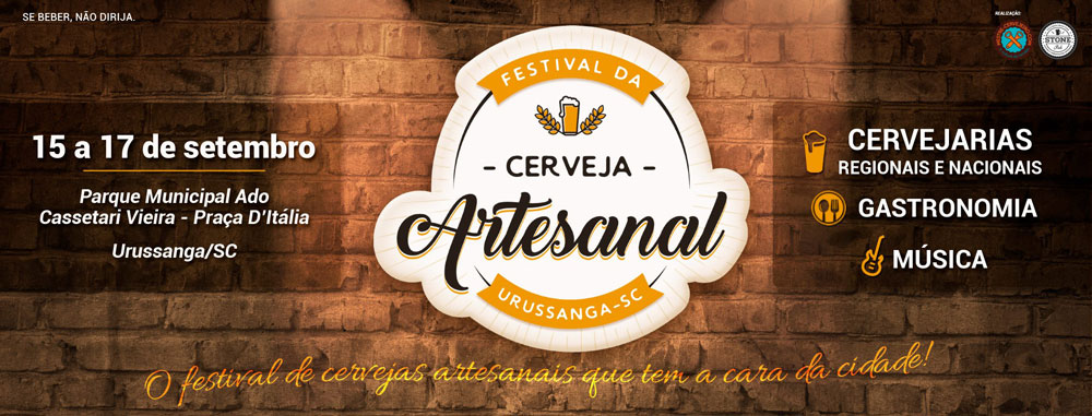 Festival da Cerveja Artesanal  de urrussanga fly