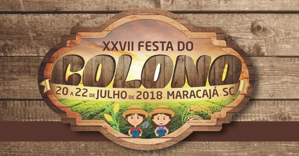 Programação da Festa do Colono de Maracajá