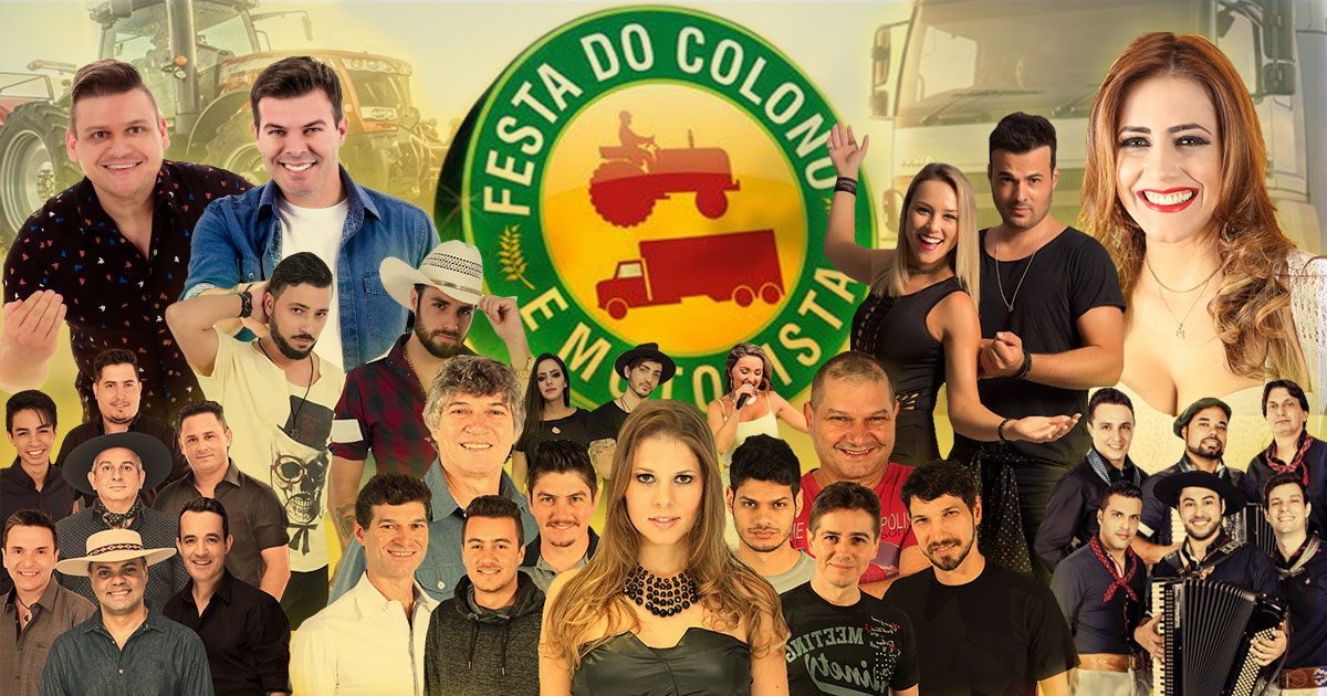 Programação oficial da Festa do Colono e Festa do Motorista de Forquilhinha