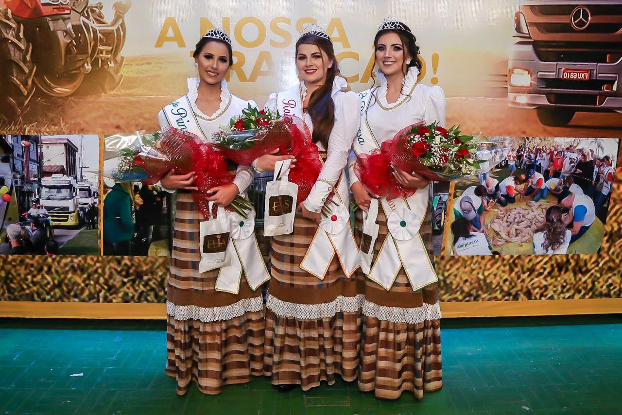 Festa do Colono e Motorista de Forquilhinha com divulgação a todo vapor, Jociele Gloeden, Giovana Busatto e Fernanda Dutra 