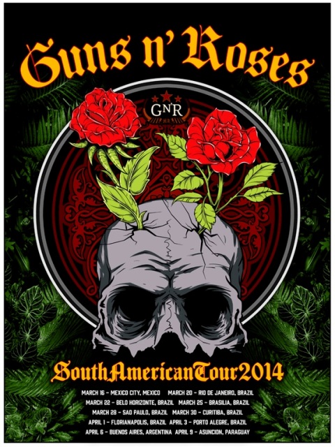 TurnÃª pelo Brasil Guns N Roses