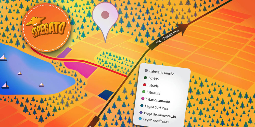 Mapa do local da Espegato 2016